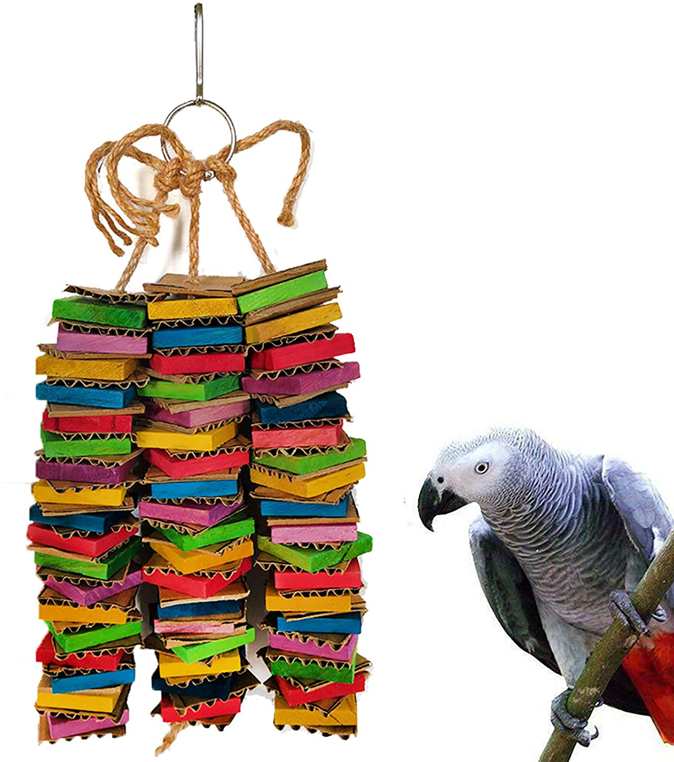 Parrot Toys for Medium Birds Cardboard Bird Toys African Grey