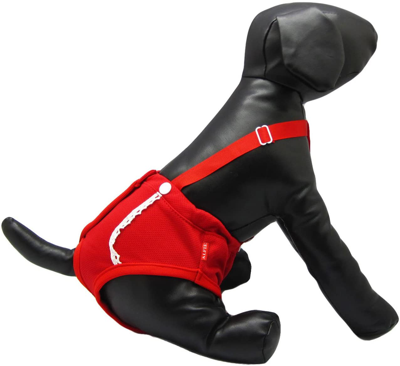 Alfie Pet - Jay Diaper Dog Sanitary Pantie with Suspender (For Girl Dogs)