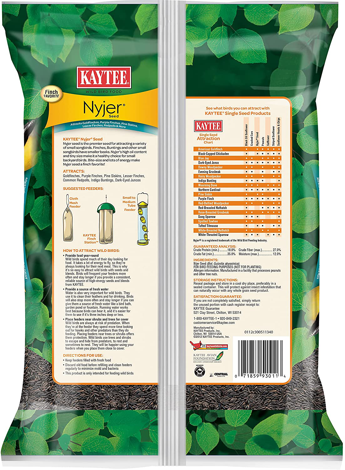 Kaytee Nyjer Wild Bird Food, 3 Pound Animals & Pet Supplies > Pet Supplies > Bird Supplies > Bird Food Kaytee   