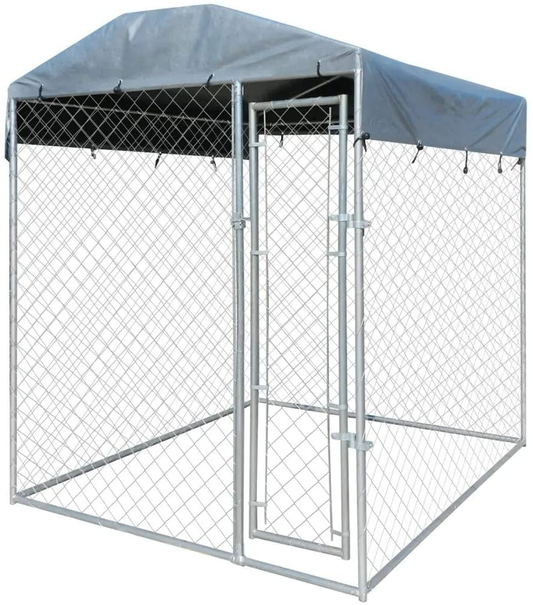 BNLD Lucky Dog - Pet Resort Heavy Duty Dog Outdoor Playpen with Water-Resistant Cover,Dog Kennel & Run,Outdoor Dog Kennel with Canopy Top 6'X6'X7.9'