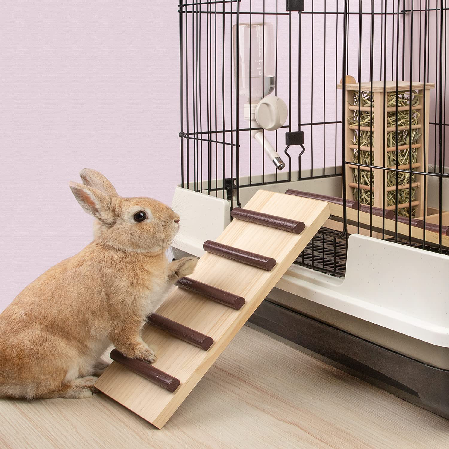 Niteangel Wooden Cage Bridge for Rabbits, Guinea Pigs and Chinchilla, Large Size Animals & Pet Supplies > Pet Supplies > Small Animal Supplies > Small Animal Habitat Accessories Niteangel   
