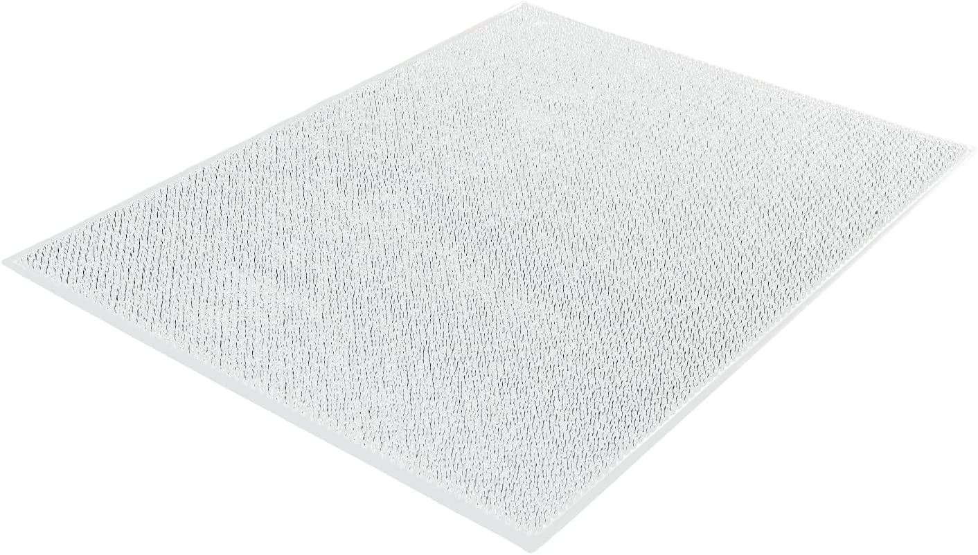 RESILIA Kitty Litter Box Mat - Waterproof, Recycled PVC Material, Removes Litter from Cat'S Paws, Easy-To-Clean, Great for Indoor Cats Animals & Pet Supplies > Pet Supplies > Cat Supplies > Cat Litter Box Mats RESILIA Clear Large 