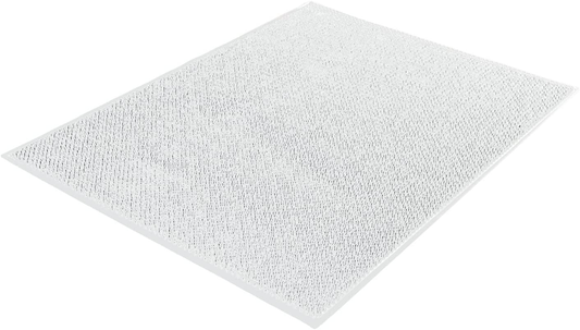 RESILIA Kitty Litter Box Mat - Waterproof, Recycled PVC Material, Removes Litter from Cat'S Paws, Easy-To-Clean, Great for Indoor Cats Animals & Pet Supplies > Pet Supplies > Cat Supplies > Cat Litter Box Mats RESILIA Clear Large 