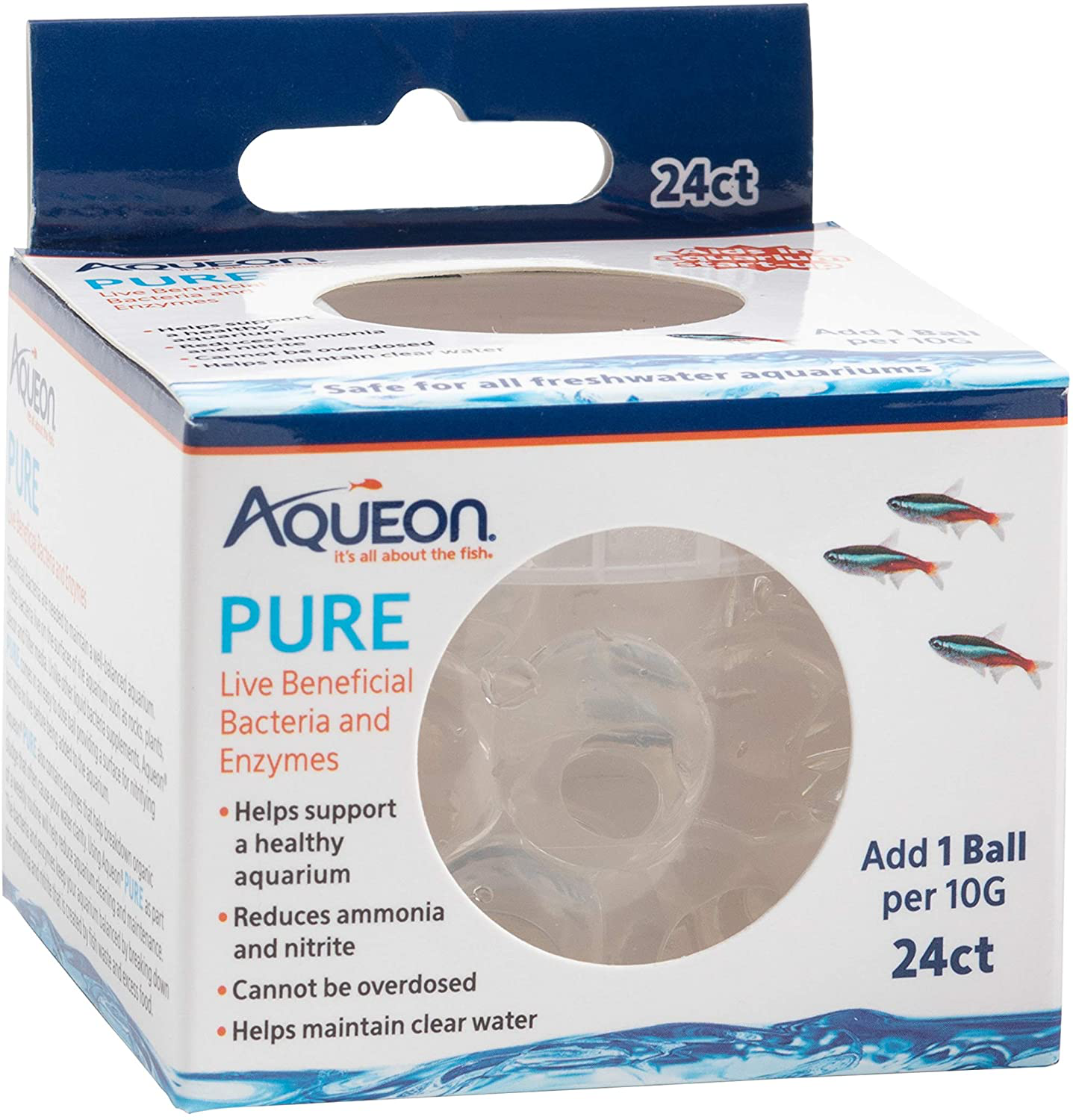 Aqueon Aqaurium Pure Live Bacteria and Enzymes Water Supplement Animals & Pet Supplies > Pet Supplies > Fish Supplies > Aquarium Filters Aqueon 24 Pack  