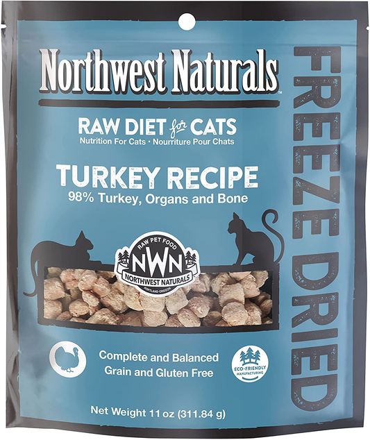 Northwest Naturals Freeze Dried Diet for Cats – Grain-Free, Gluten-Free Pet Food, Cat Training Treats – 1-4 Oz.