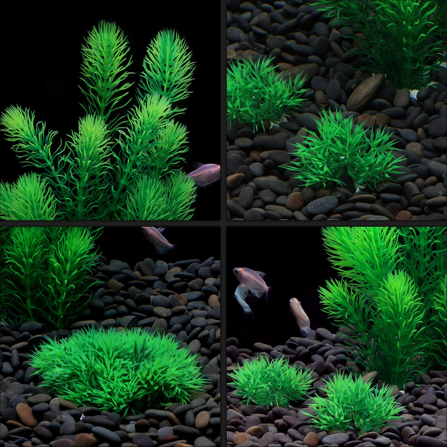 Aquatic Planet 5 PACK Artificial Fake Plastic Aquarium Plants Fish Tan –  KOL PET