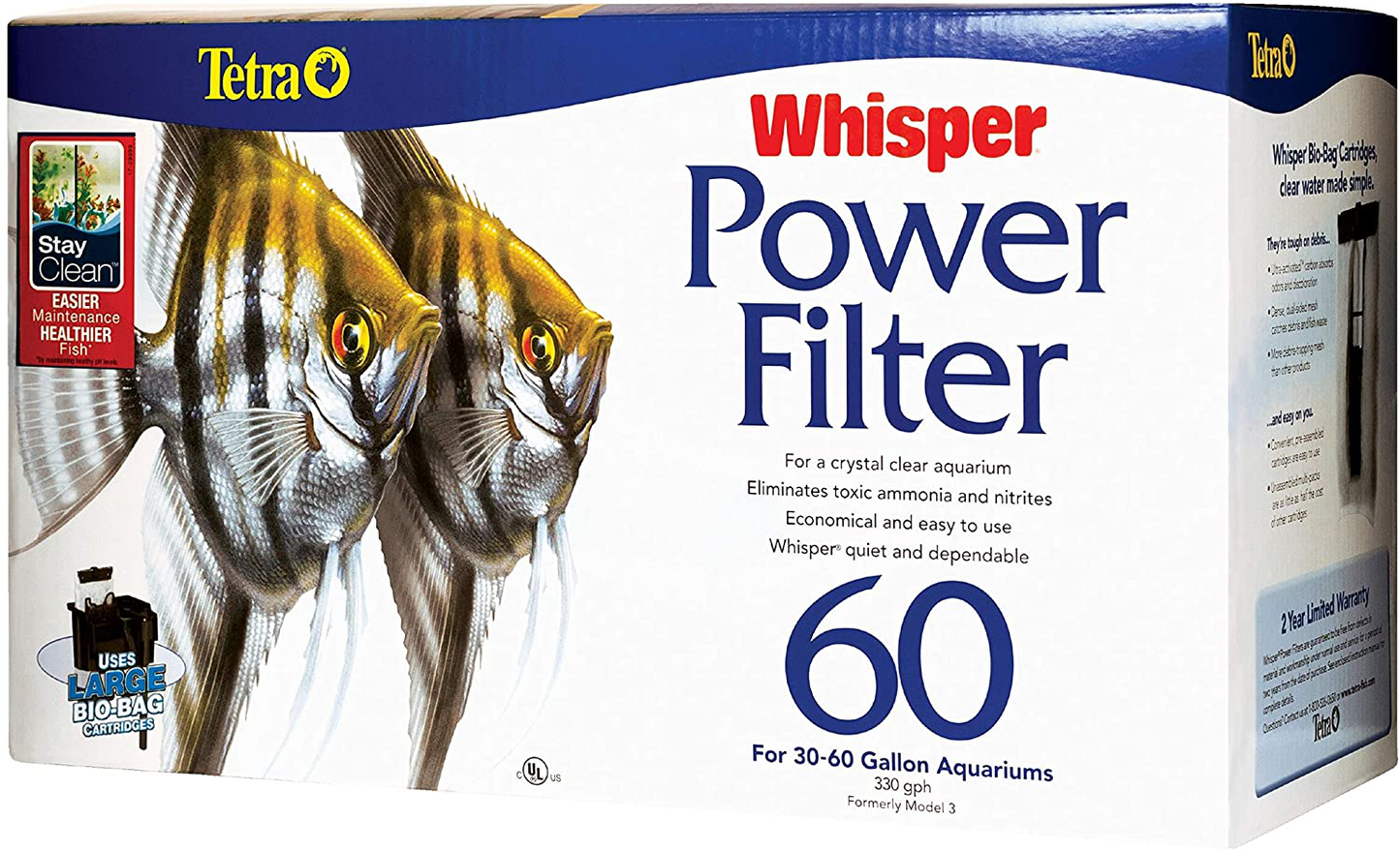 Tetra Whisper Power Filter for Aquariums, 3 Filters in 1 Animals & Pet Supplies > Pet Supplies > Fish Supplies > Aquarium Filters Tetra   