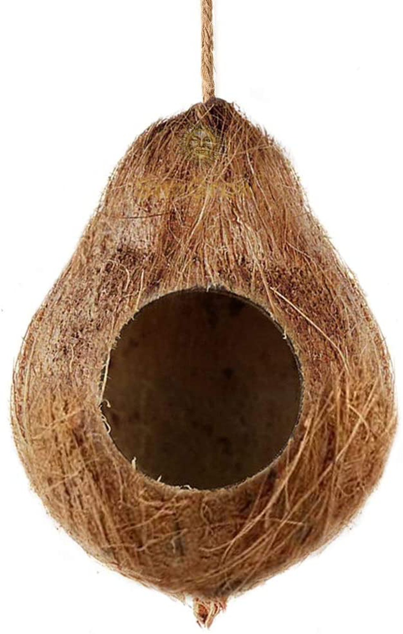 Crested Gecko Coco Hut, Treat & Food Dispenser, Climbing Porch, Hiding, 4.5” round Coconut Shell with 2.5” Opening, Ideal for Reptiles, Amphibians Animals & Pet Supplies > Pet Supplies > Reptile & Amphibian Supplies > Reptile & Amphibian Habitat Accessories SunGrow   