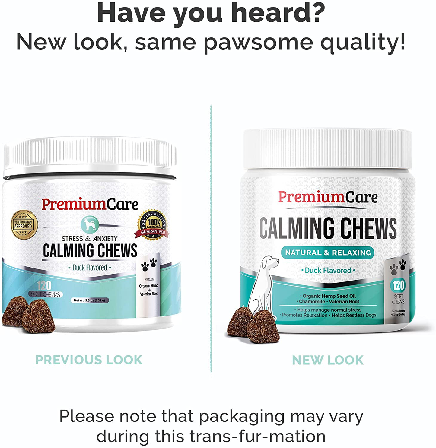 PREMIUM CARE Calming Chews for Dogs - Made in USA - Helps with Dog Anxiety, Separation, Barking, Stress Relief, Thunderstorms and More - Natural Calming Relaxer for Aggressive Behavior - 120 Treats Animals & Pet Supplies > Pet Supplies > Small Animal Supplies > Small Animal Treats PREMIUM CARE   