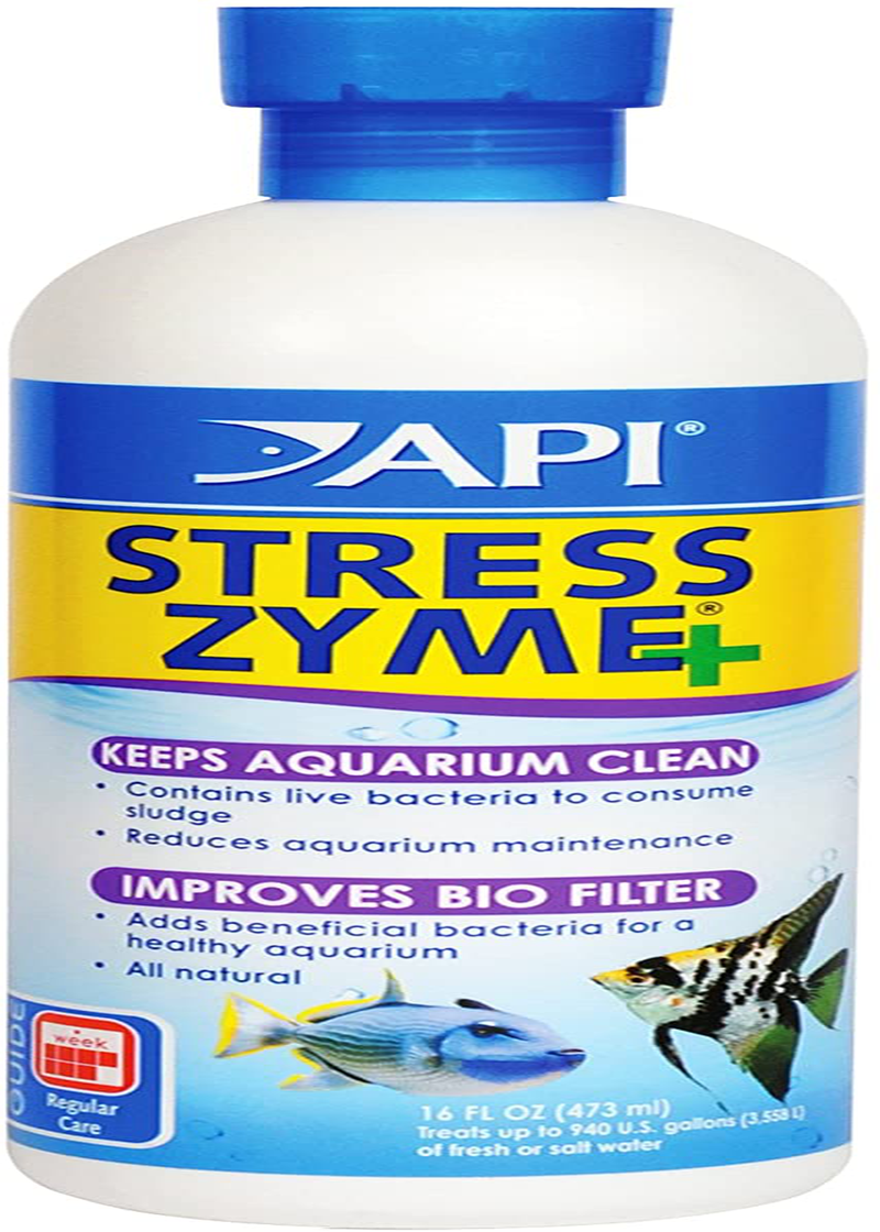 API Stress Zyme Bacterial Cleaner, Freshwater and Saltwater Aquarium Water Cleaning Solution Animals & Pet Supplies > Pet Supplies > Fish Supplies > Aquarium Cleaning Supplies API Freshwater 16 oz 