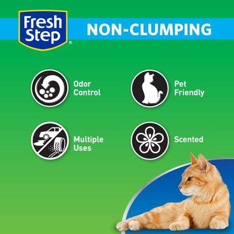 Fresh Step Scented Non-Clumping Clay Cat Litter, Premium, Odor Control 14 Lbs Pack of 2 Animals & Pet Supplies > Pet Supplies > Cat Supplies > Cat Litter Fresh Step   