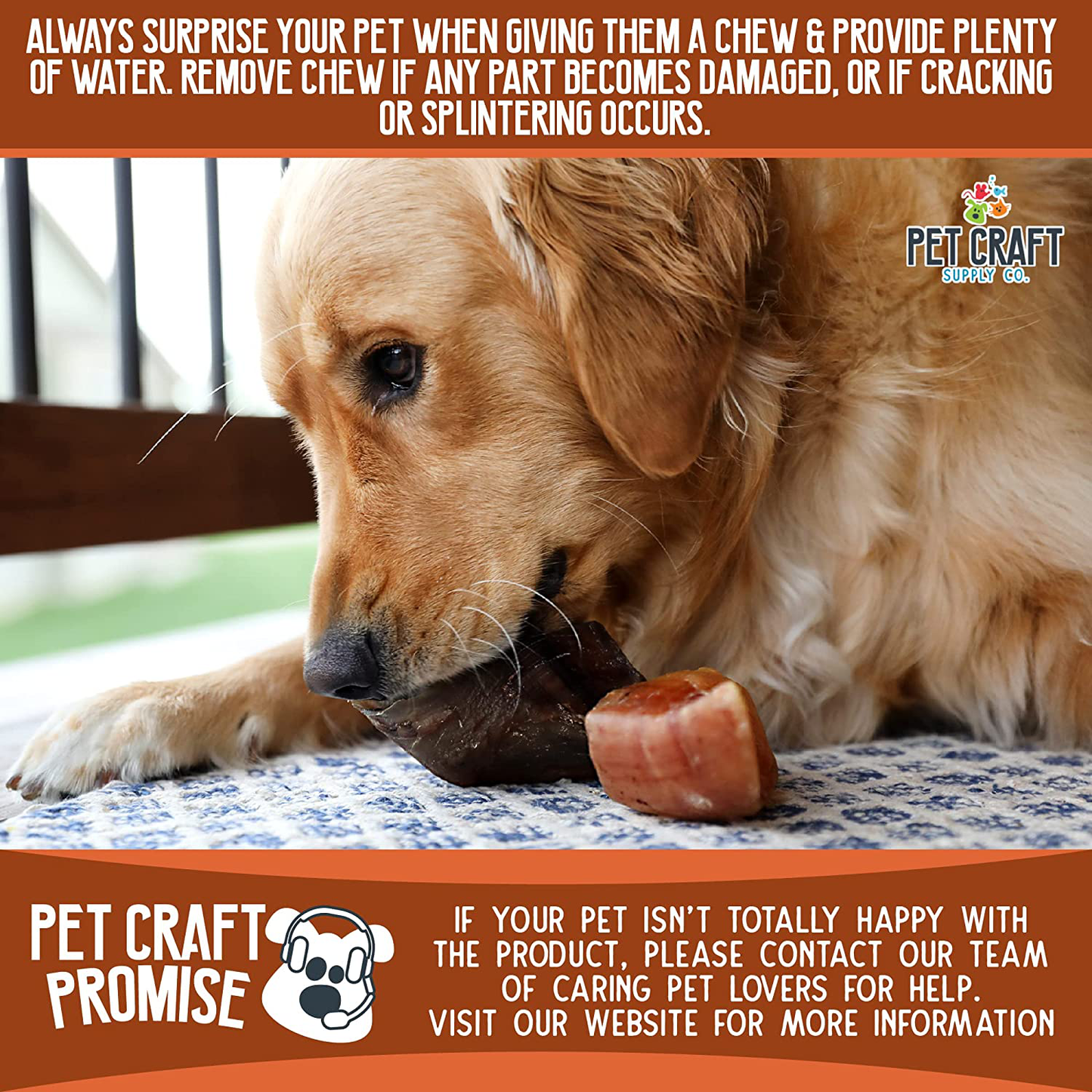 Pet Craft Supply All Natural Healthy Beef Hooves Bones Dog Chews Treats for Aggressive Chewers Long Lasting Rawhide Free Made in USA Premium Slow Roasted for Puppies Small Medium Large Dogs 10 Pack Animals & Pet Supplies > Pet Supplies > Small Animal Supplies > Small Animal Treats Pet Craft Supply   