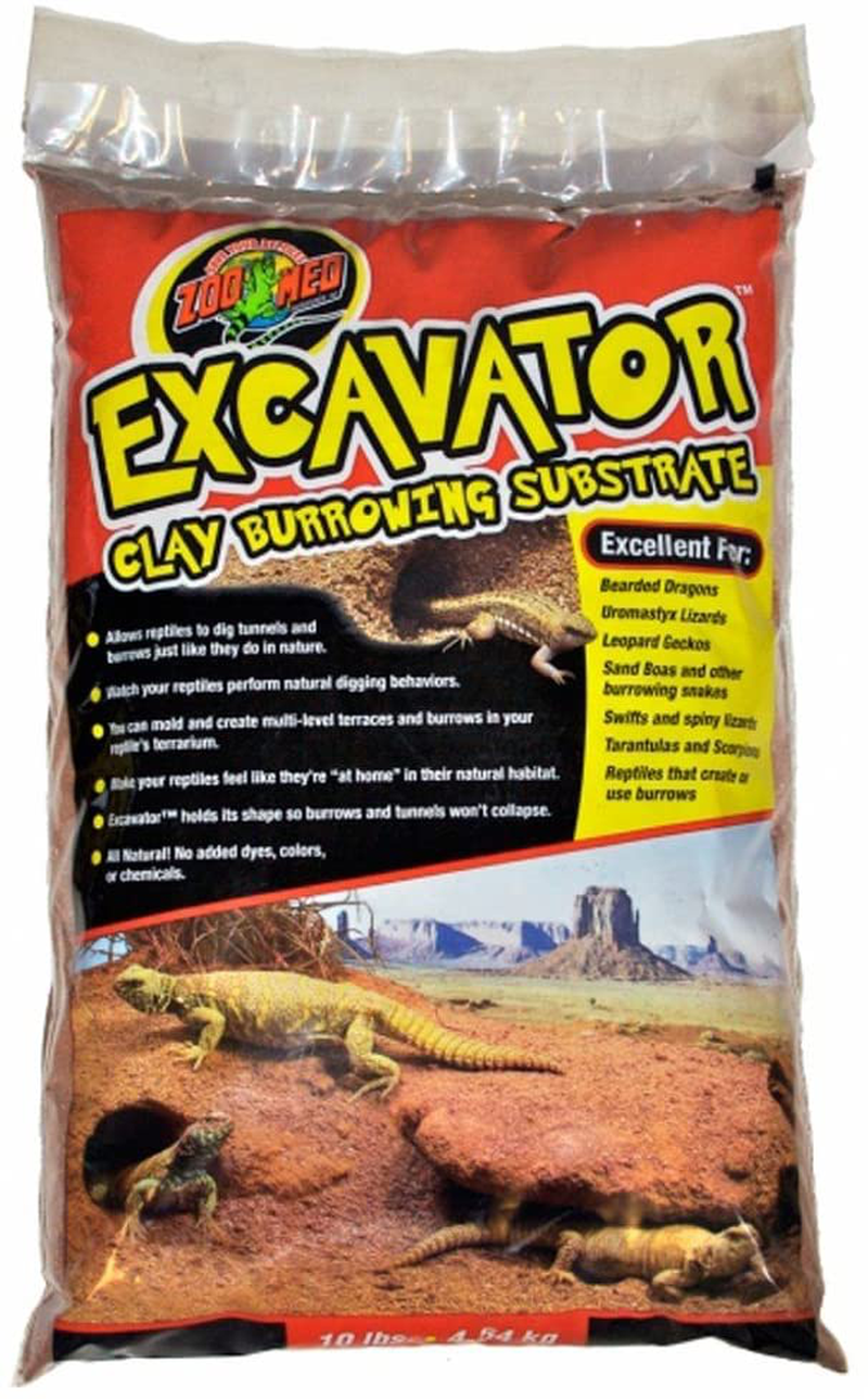 Pet Supply Zoomed Excavator Clay Burrow Substrate 10 Lb. Animals & Pet Supplies > Pet Supplies > Reptile & Amphibian Supplies > Reptile & Amphibian Substrates Zoo Med   