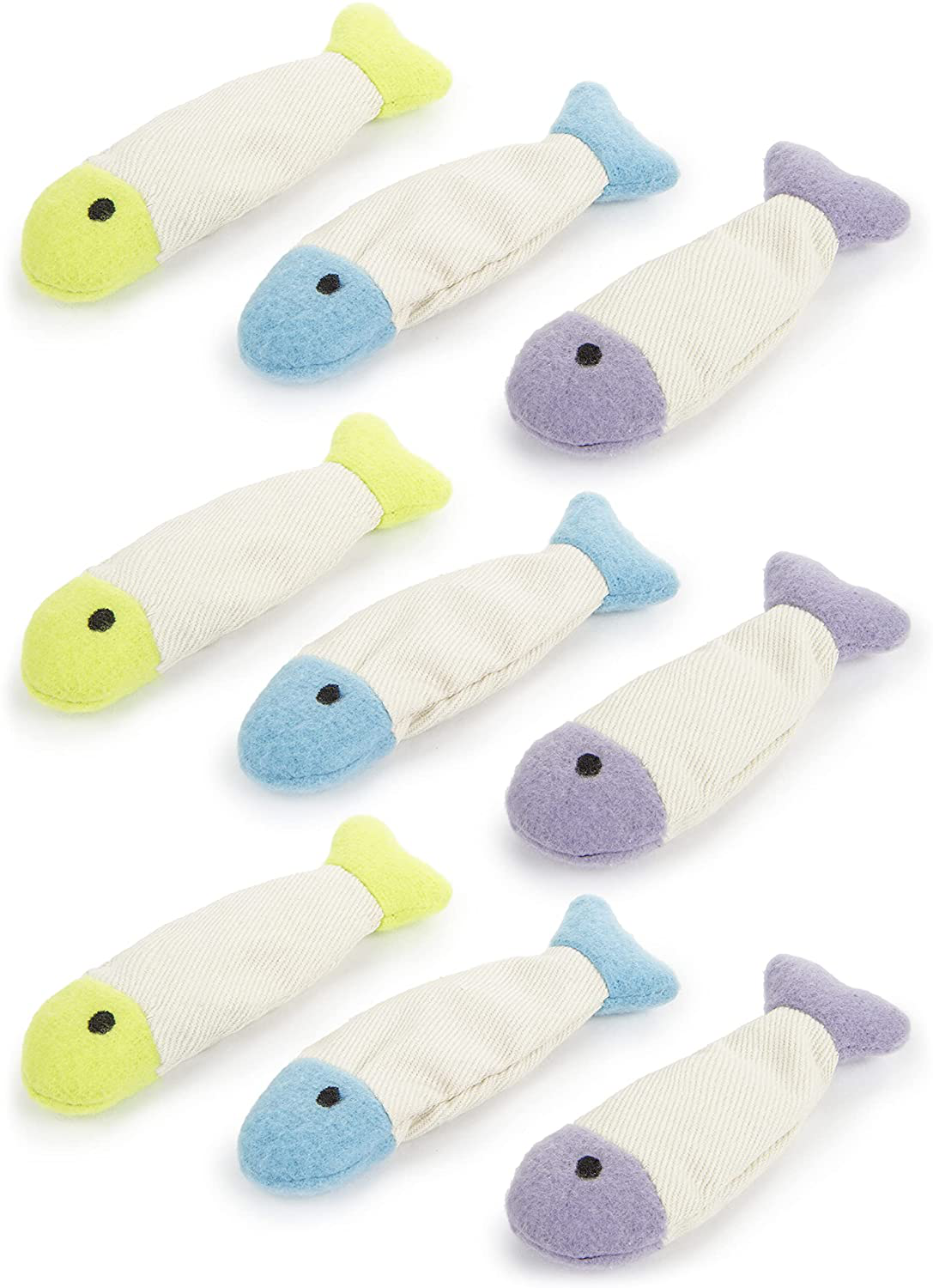 Smartykat, Fish Flop, Soft Plush Cat Toys Animals & Pet Supplies > Pet Supplies > Cat Supplies > Cat Toys SmartyKat 9pcs Fish Flop  