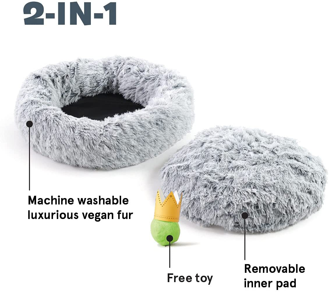 Vegan fur pet outlet bed