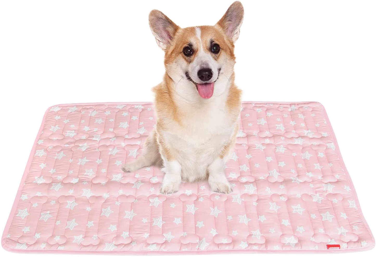 Dog Crate Mat, Soft Dog Bed Mat with Cute Prints, Personalized Dog Crate Pad, Anti-Slip Bottom, Machine Washable Kennel Pad Animals & Pet Supplies > Pet Supplies > Dog Supplies > Dog Beds Moonsea Pink Large 36"X23" 
