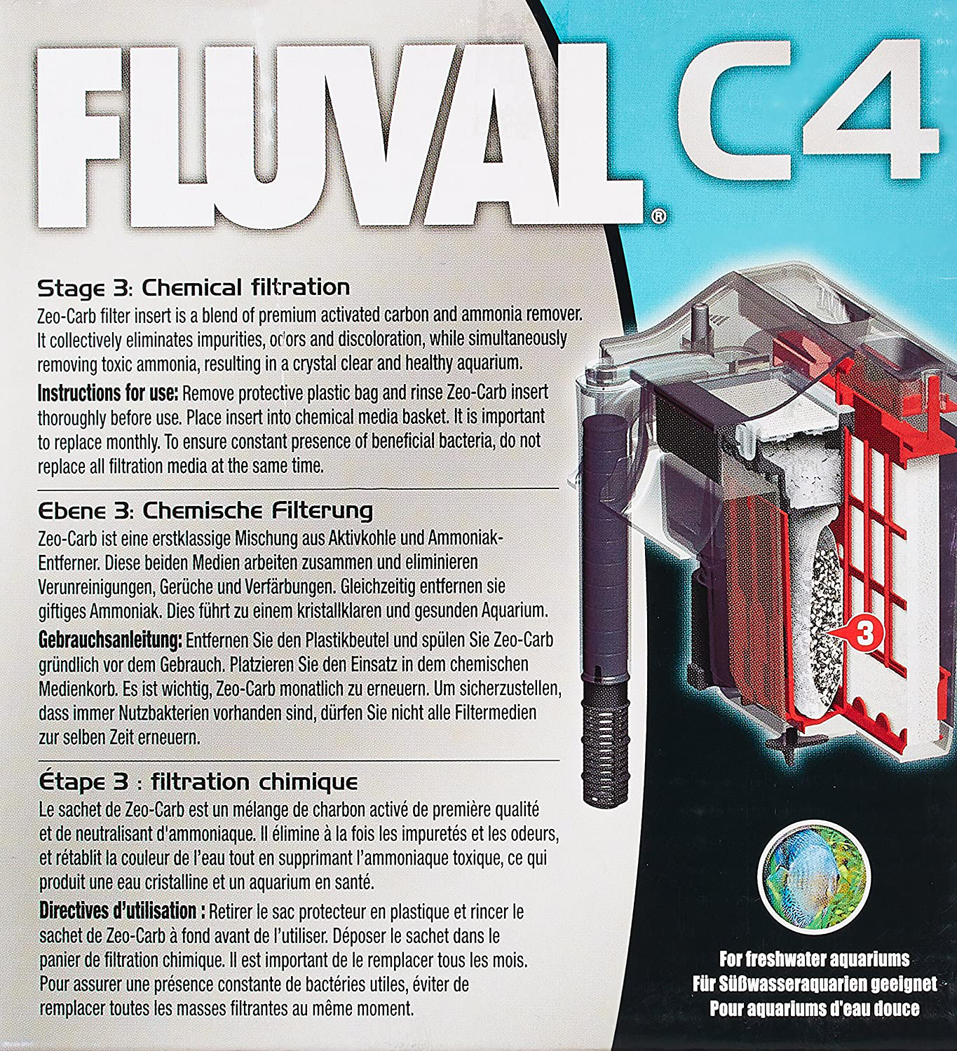 Fluval C4 Poly Foam Pad - 3-Pack Animals & Pet Supplies > Pet Supplies > Fish Supplies > Aquarium Filters Fluval   