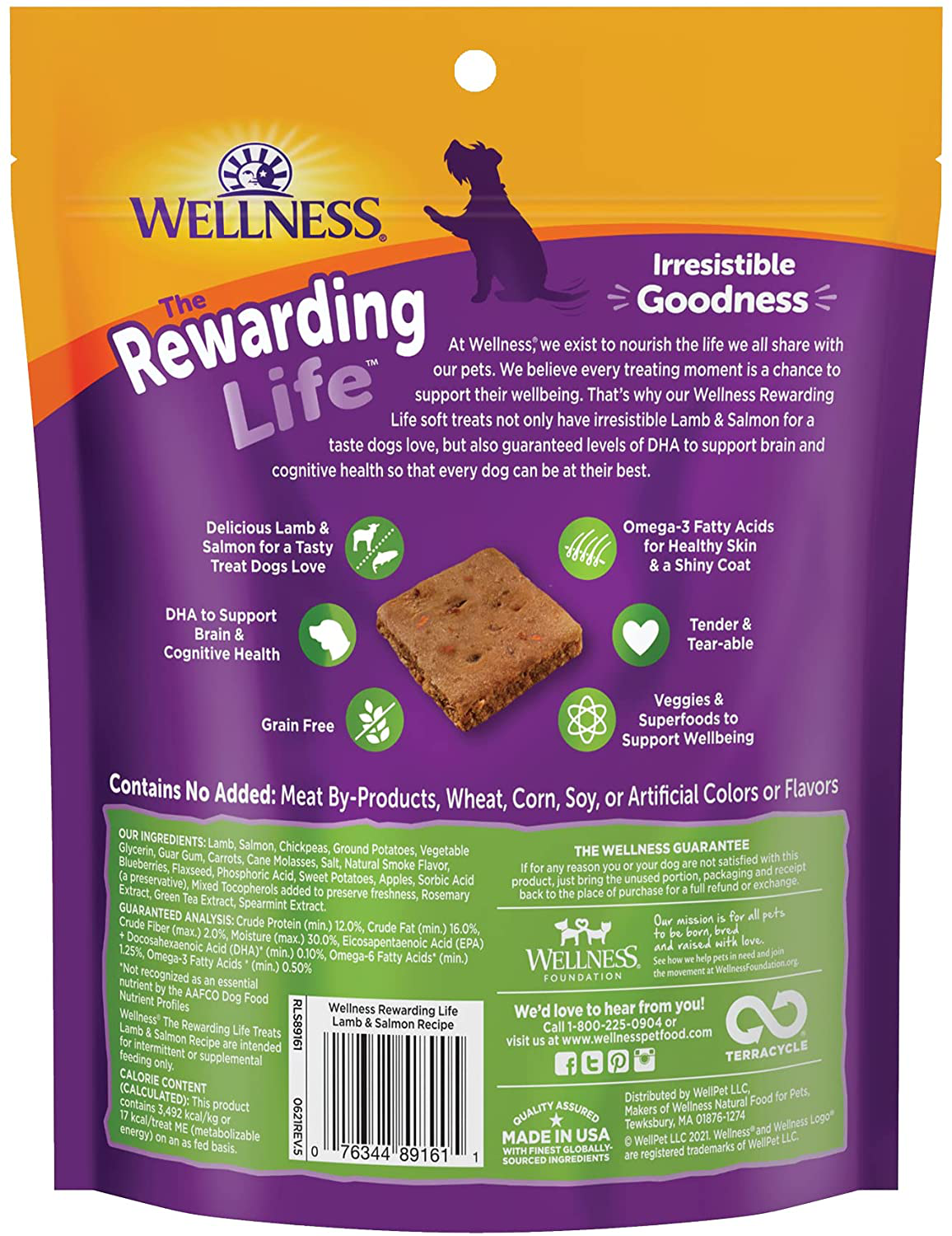 Wellness Wellbars Natural Grain Free Crunchy Dog Treat Biscuits Animals & Pet Supplies > Pet Supplies > Small Animal Supplies > Small Animal Treats Wellness Natural Pet Food   