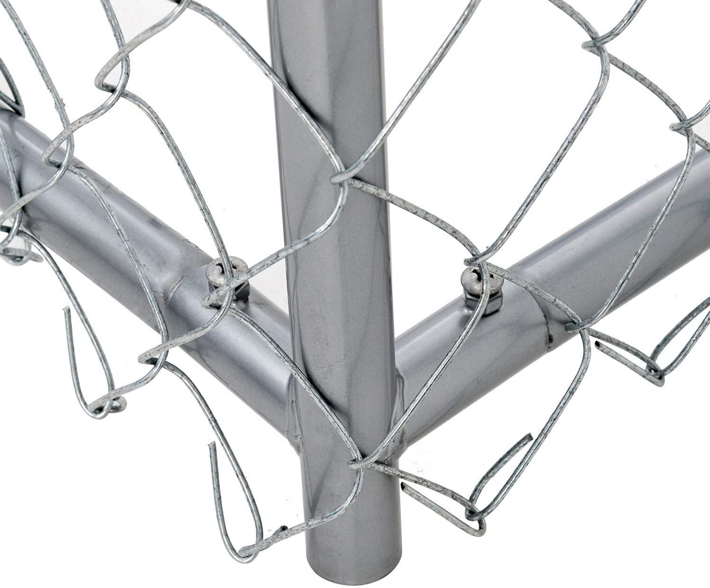 Lucky Dog 41028EZ 10' X 5' X 4' Heavy Duty Outdoor Galvanized Chain Link Dog Kennel Enclosure with Latching Door and 1.5" Raised Legs for Dogs up to 125Lbs Animals & Pet Supplies > Pet Supplies > Dog Supplies > Dog Kennels & Runs Lucky Dog   