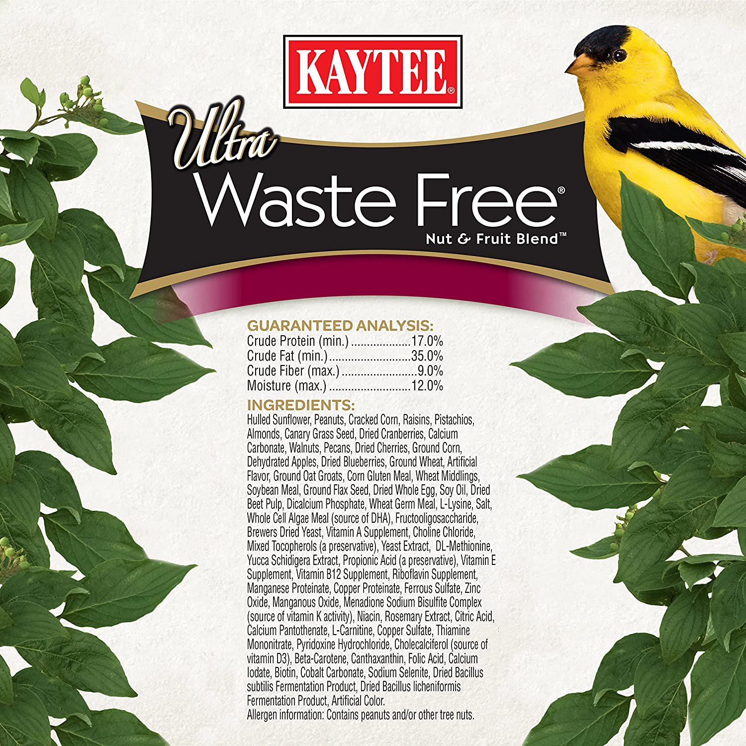 Kaytee 100037169 Ultra Waste Free Nut & Fruit Blend, 5.5 Oz, None Animals & Pet Supplies > Pet Supplies > Bird Supplies > Bird Treats Central Garden & Pet   