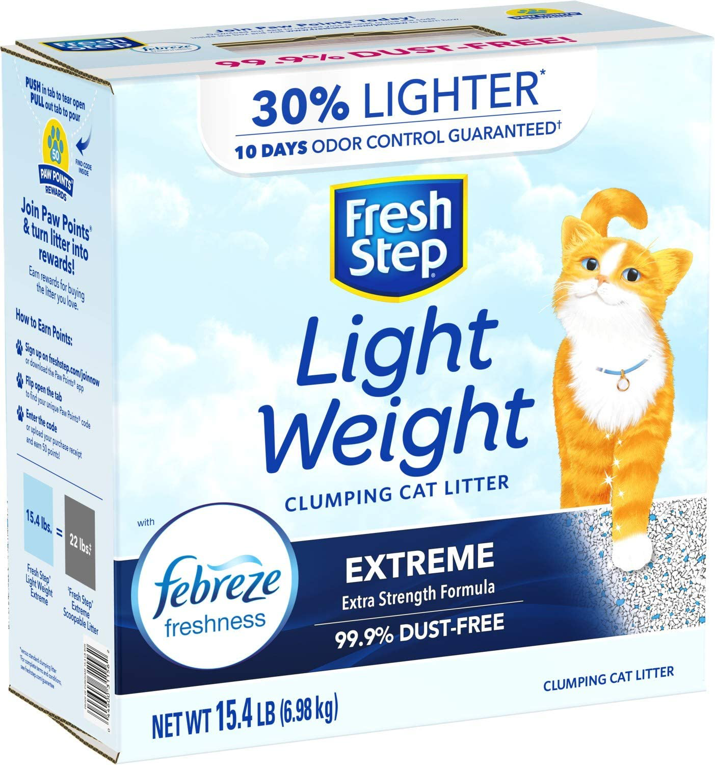 Fresh Step Lightweight Clumping Cat Litter - 15.4Lb Animals & Pet Supplies > Pet Supplies > Cat Supplies > Cat Litter Box Mats Fresh Step   