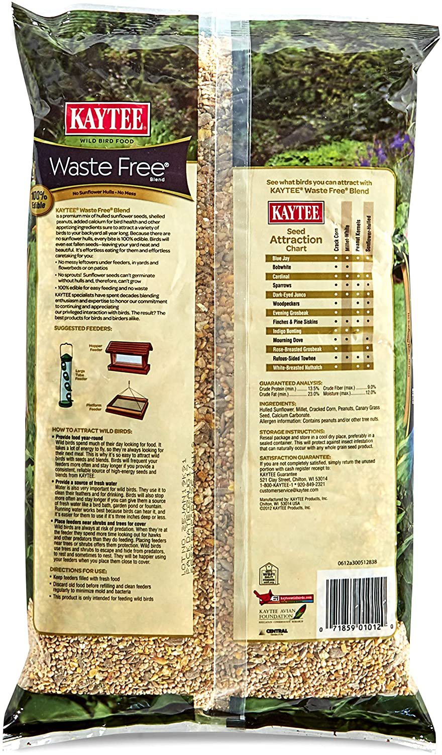 Kaytee Waste Free Bird Seed Blend, 5-Pound Animals & Pet Supplies > Pet Supplies > Bird Supplies > Bird Food Kaytee   