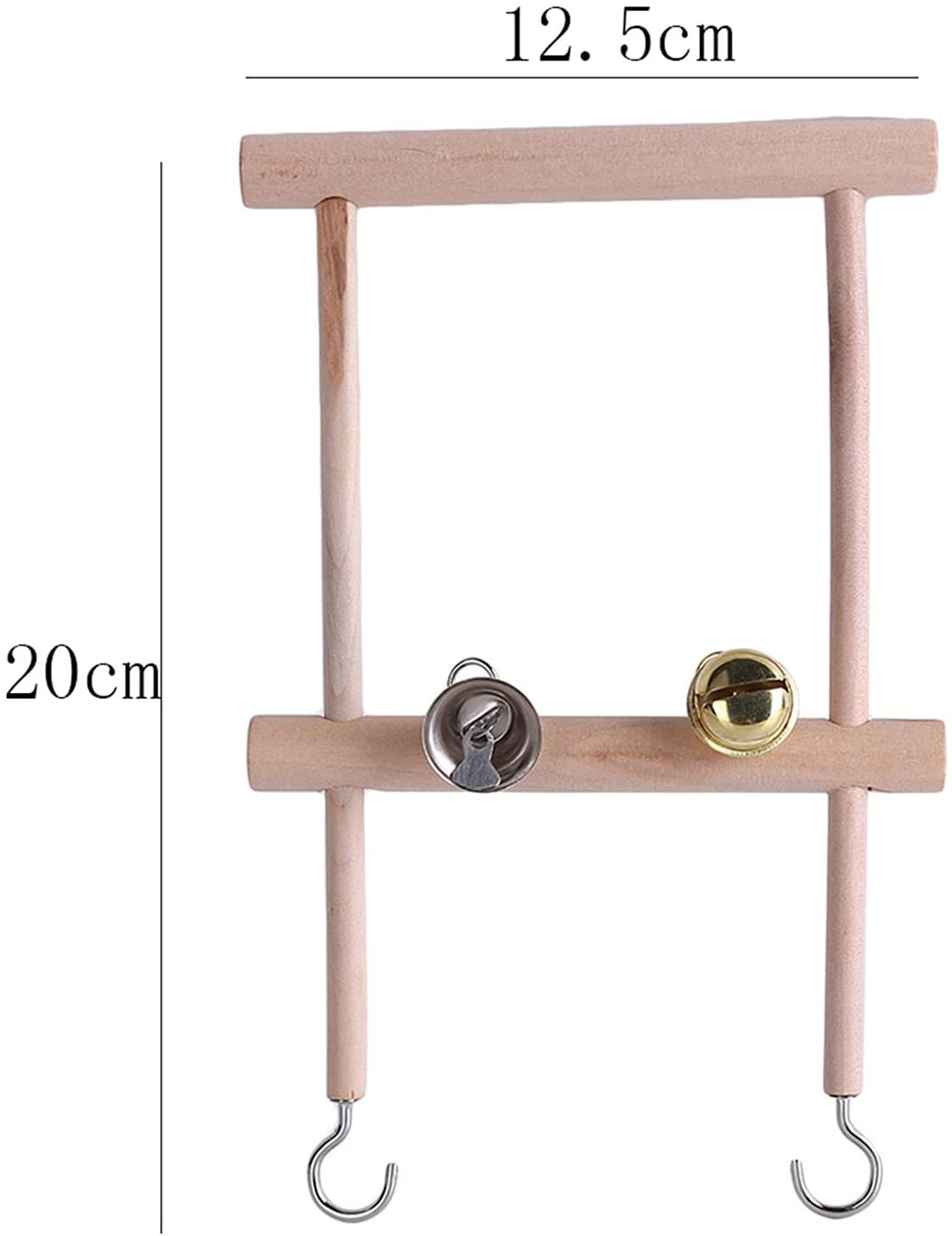 Botreelife Parrot Climbing Ladder Swing Toy Natural Wood Bird Cage Play Gyms Playground Stand for Small Conure Finch African Grey Macaw Animals & Pet Supplies > Pet Supplies > Bird Supplies > Bird Gyms & Playstands Botreelife   