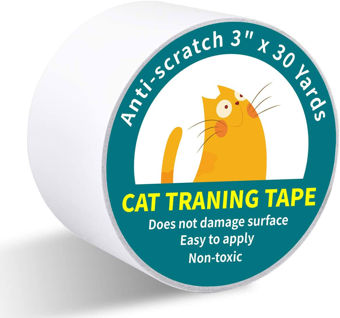 Karaseno anti Cat Scratch Tape, 3 Inches X 30 Yards Cat Training Tape, 100% Transparent Clear Double Sided Cat Scratch Deterrent Tape, Furniture Protector for Couch, Carpet, Doors, Pet & Kid Safe Animals & Pet Supplies > Pet Supplies > Cat Supplies > Cat Furniture Karaseno   