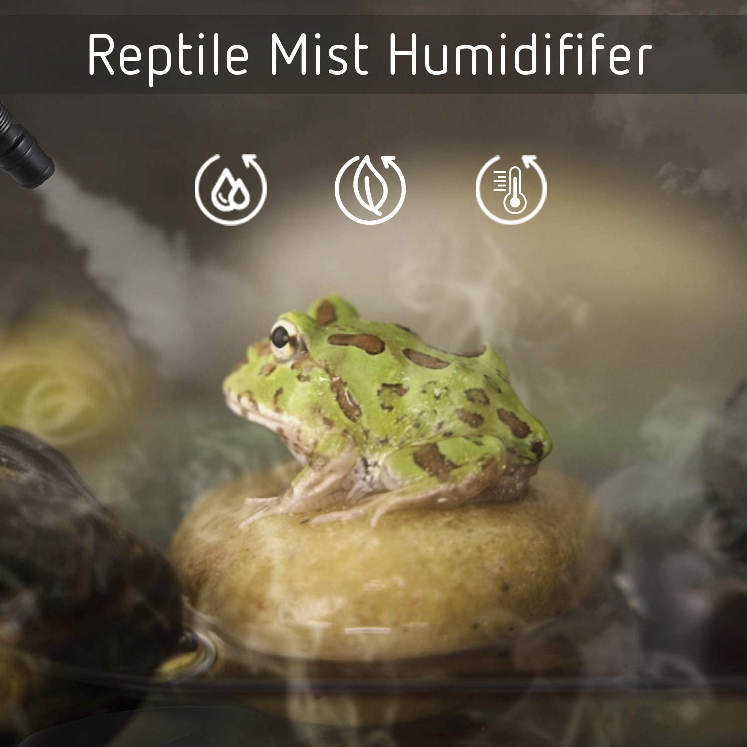VIVOSUN Pet Supplies Reptile Humidifier - Mister Fogger Terrariums Humidifier Extremely High Pressure Silent Pump Fog Machine for a Variety of Reptiles/Amphibians