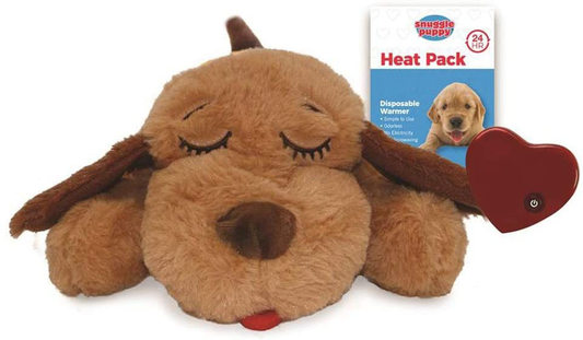 Smartpetlove Snuggle Puppy Heartbeat Stuffed Toy - Pet Anxiety Relief and Calming Aid Animals & Pet Supplies > Pet Supplies > Dog Supplies > Dog Toys SmartPetLove Biscuit  