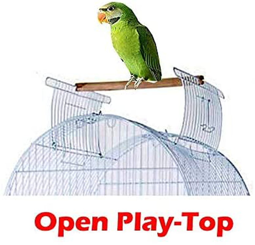 Mcage 64-Inch Open Dome Top Bird Parrot Cage with Rolling Standing for Cockatiels Sun Conures Parakeets Conures Quaker Green Cheek Animals & Pet Supplies > Pet Supplies > Bird Supplies > Bird Cages & Stands Mcage   