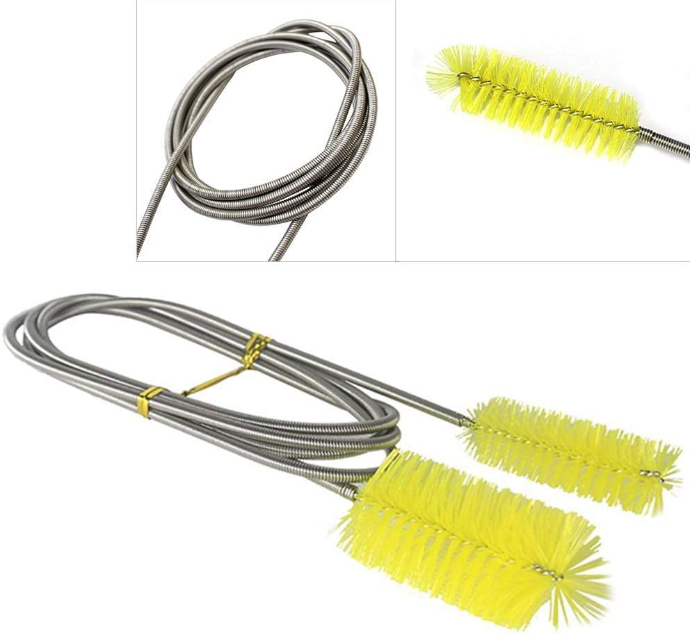 Caution Stainless Flexible Cleaning Brush Double Ended Canister Filter Tube Hose Pipe Clean for Fish Tank Aquarium Animals & Pet Supplies > Pet Supplies > Fish Supplies > Aquarium Cleaning Supplies caution   