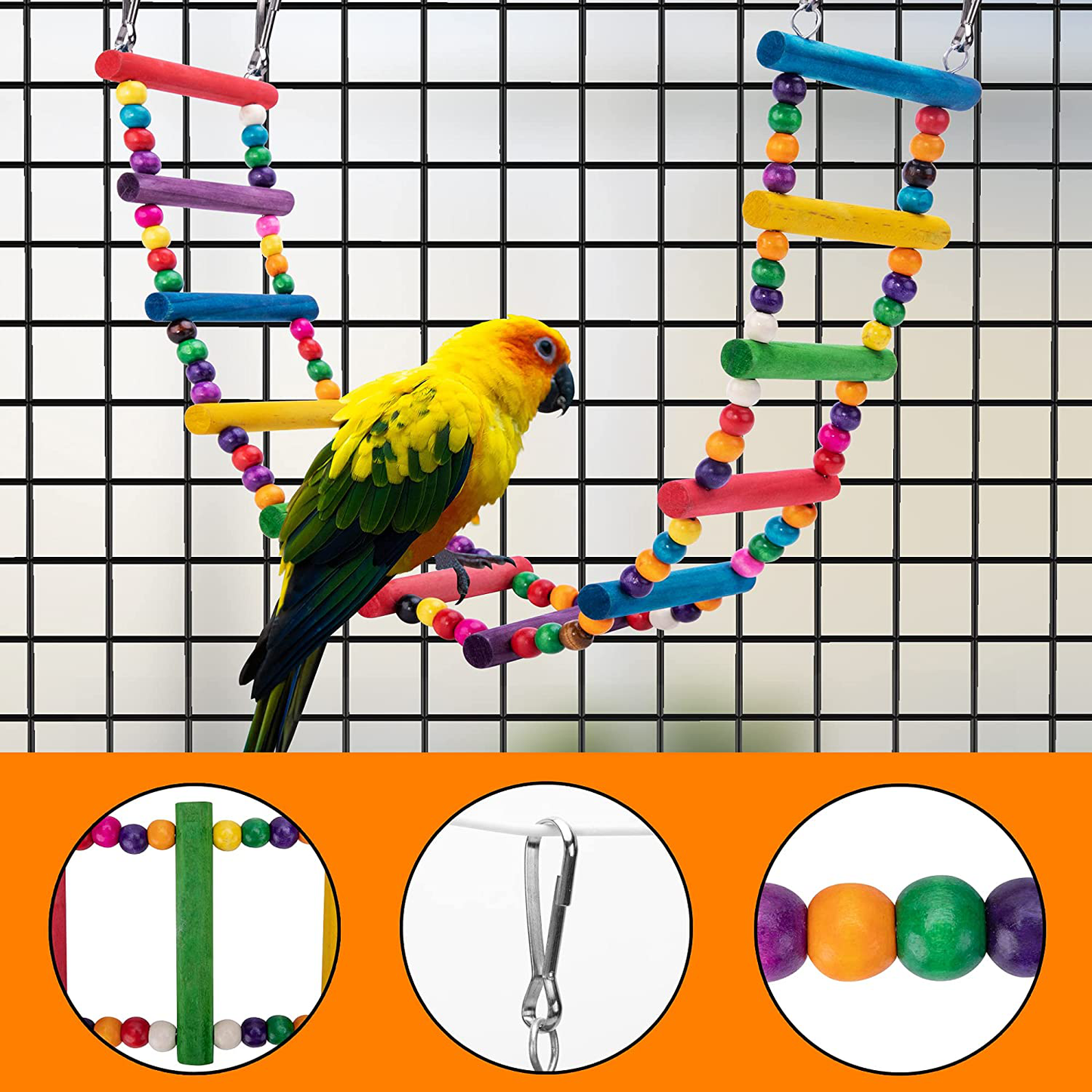 Deloky 6PCS Bird Shredding Toys Bird-Parakeet Chewing Toys Parrot Shredder Toys Bird Foraging Toys-Bird Cage Accessories for Small Medium Parrots Lovebird Cockatiel Conure African Grey Animals & Pet Supplies > Pet Supplies > Bird Supplies > Bird Toys Deloky   