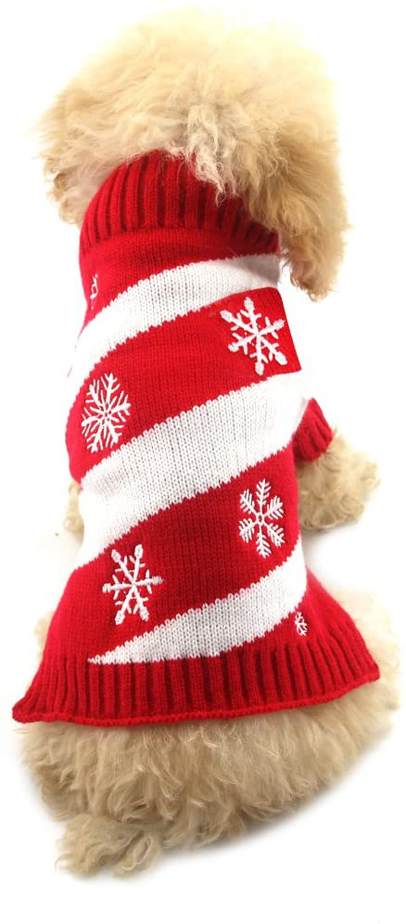 NACOCO Dog Snow Sweaters Snowman Sweaters Xmas Dog Holiday Sweaters New Year Christmas Sweater Pet Clothes for Small Dog and Cat