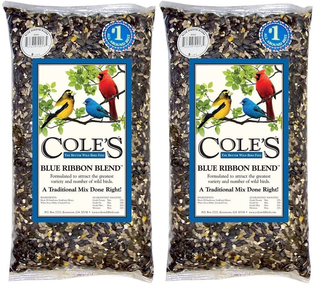 Cole'S BR10 Blue Ribbon Blend Bird Seed, 10-Pounds Animals & Pet Supplies > Pet Supplies > Bird Supplies > Bird Food Cole's Wild Bird Products 2  