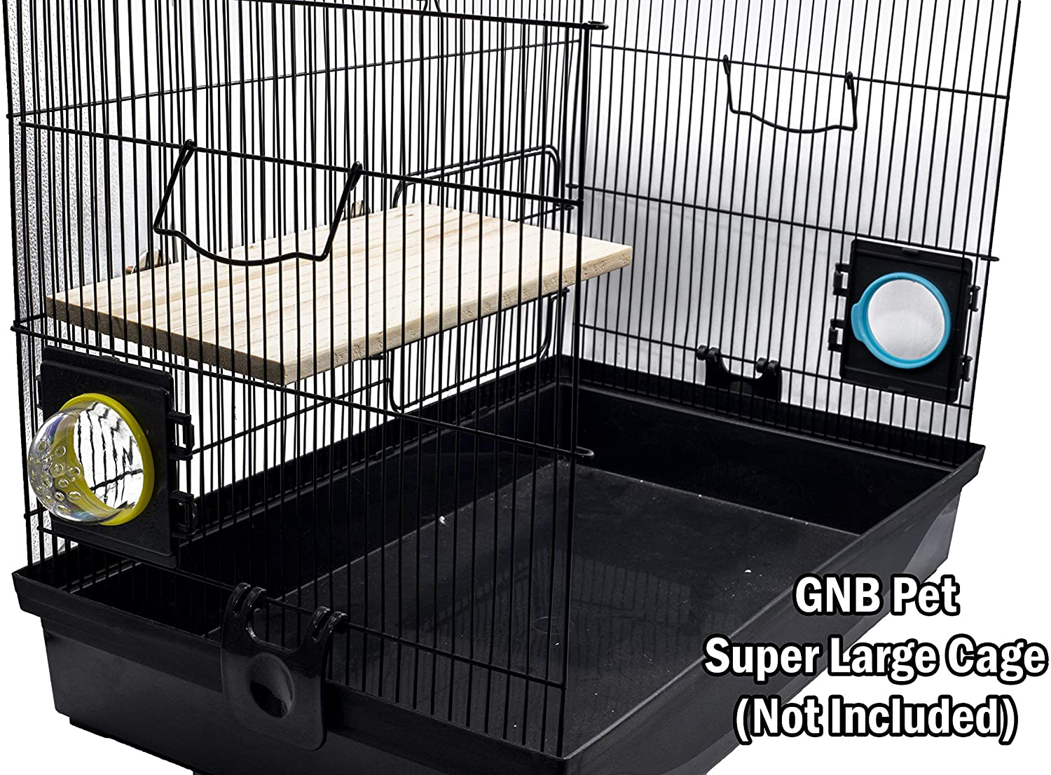 GNB PET Natural Wood Stand Platform 5‘’X11'' for Hamster Mice Chinchilla Chipmunk, Small Animals Habitat Toy HM-10