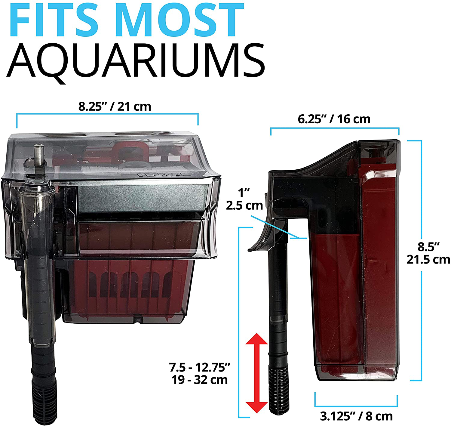 Fluval C Series Power Filter, Clip-On Aquarium Filter Animals & Pet Supplies > Pet Supplies > Fish Supplies > Aquarium Filters Fluval   