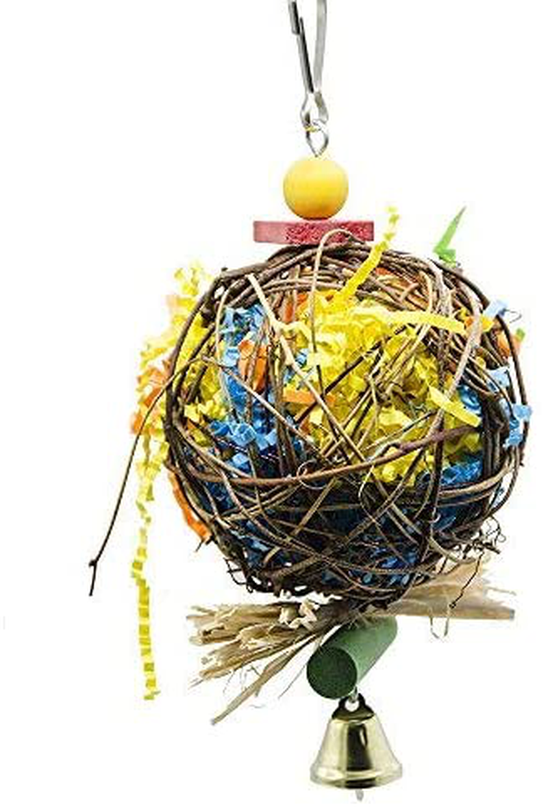 Ebaokuup 2 Pack Bird Chewing Toys Foraging Shredder Toy Parrot Cage Shredder Toy Foraging Hanging Toy for Cockatiel Conure African Grey Amazon Animals & Pet Supplies > Pet Supplies > Bird Supplies > Bird Toys EBaokuup   