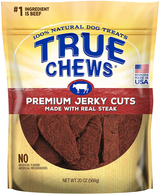True Chews Natural Dog Treats Premium Jerky Cuts Made with Real Steak Animals & Pet Supplies > Pet Supplies > Dog Supplies > Dog Treats Tyson Foods-child   