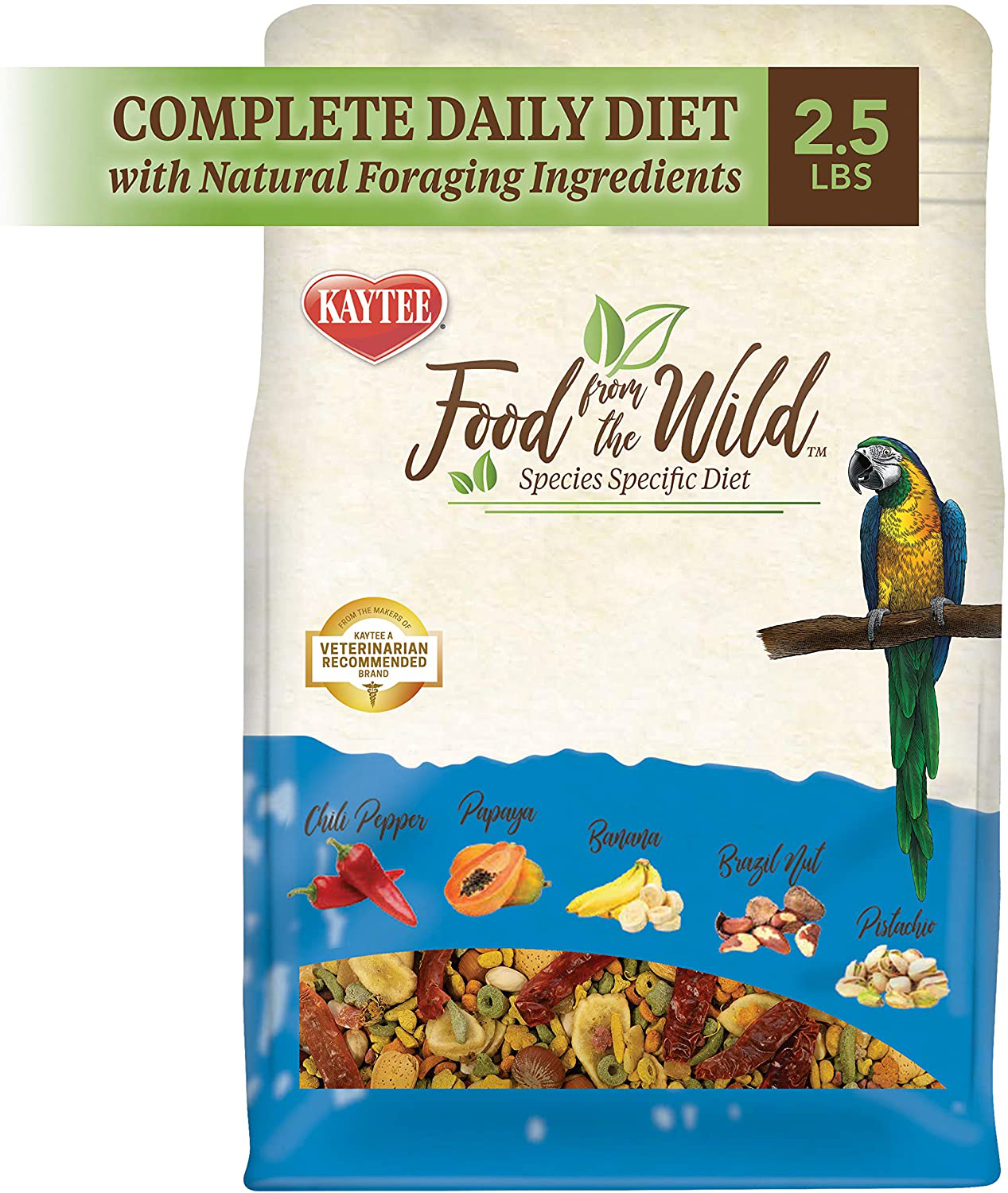 Kaytee Food from the Wild, Macaw Food, 2.5 Pounds Animals & Pet Supplies > Pet Supplies > Bird Supplies > Bird Food Kaytee   