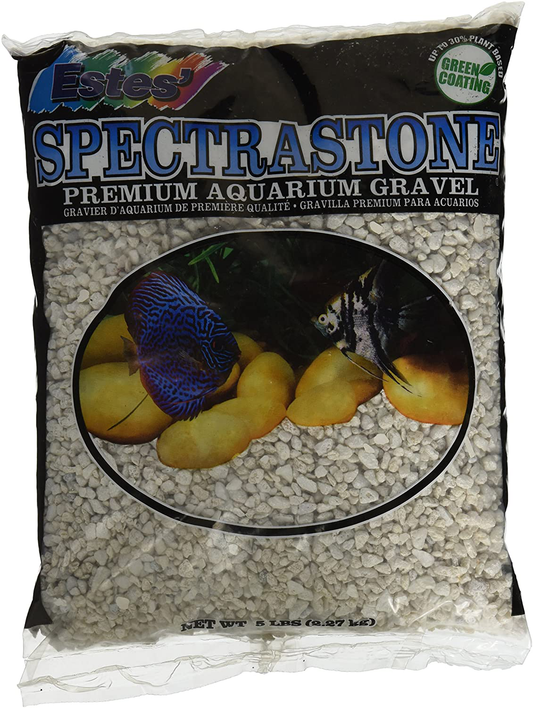 Spectrastone Special White Aquarium Gravel for Freshwater Aquariums, 5-Pound Bag Animals & Pet Supplies > Pet Supplies > Fish Supplies > Aquarium Gravel & Substrates Spectrastone 5 Pound (Pack of 1)  
