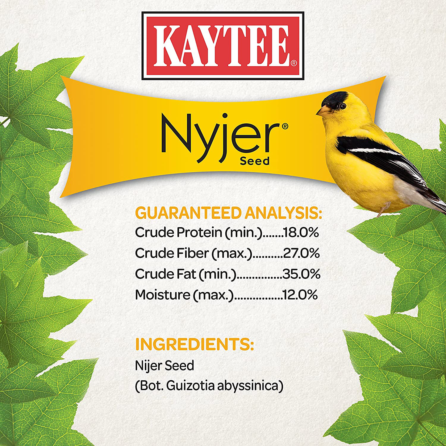 Kaytee 100033969 Food Nyjer, 4.65 Pounds, None Animals & Pet Supplies > Pet Supplies > Bird Supplies > Bird Food Kaytee   