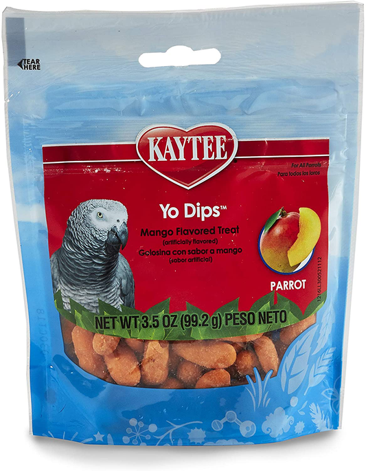 Kaytee Yo Dips Mango Flavored Treat for Parrots and Large Birds Animals & Pet Supplies > Pet Supplies > Bird Supplies > Bird Treats Kaytee   