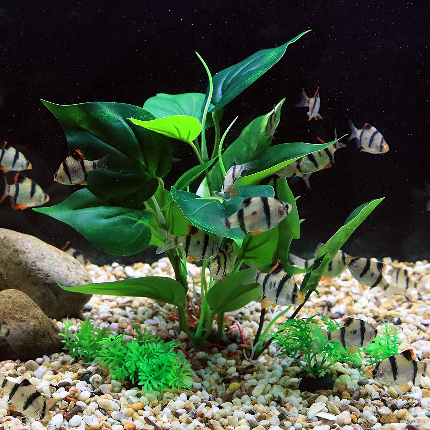 Aquarium 10 Inch Silk Plants for Betta Fish Tank, Underwater Aquatic Water Grass Decor Animals & Pet Supplies > Pet Supplies > Fish Supplies > Aquarium Decor ALEGI   
