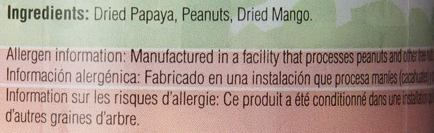 Kaytee Fiesta Papaya, Peanuts and Mango Treat for All Pet Birds, 10-Oz Jar Animals & Pet Supplies > Pet Supplies > Bird Supplies > Bird Treats Kaytee   