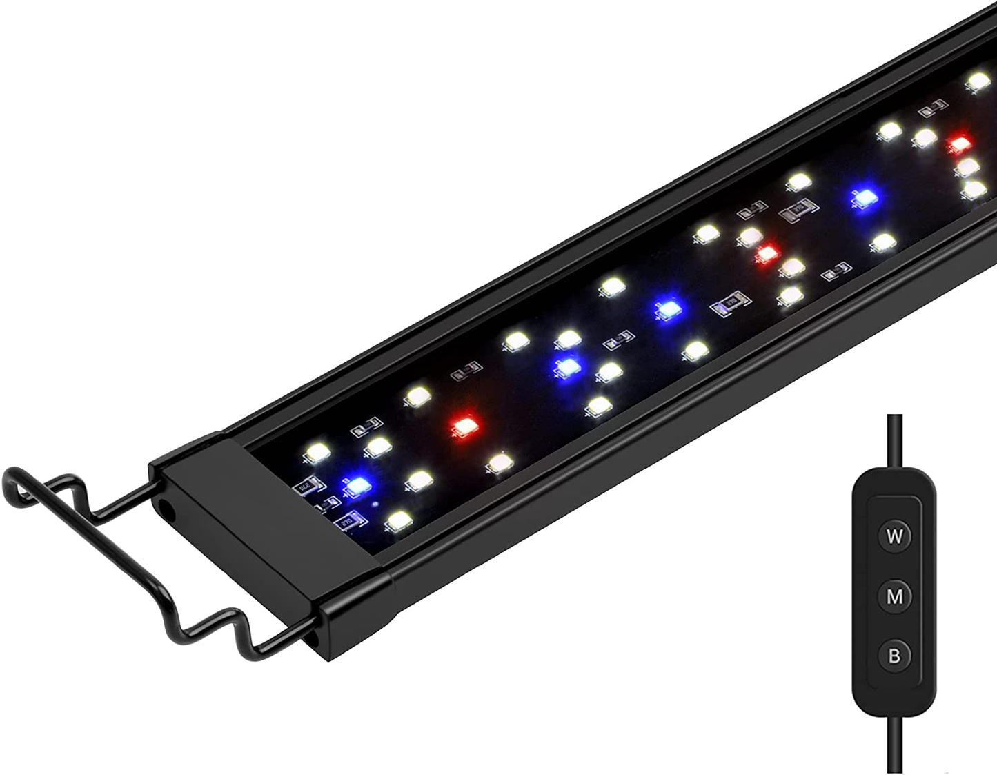 NICREW Skyled plus Aquarium Light for Planted Tanks, Full Spectrum Freshwater Fish Tank Light, Light Brightness and Spectrum Adjustable with External Controller, 18-24 Inches, 18 Watts Animals & Pet Supplies > Pet Supplies > Fish Supplies > Aquarium Lighting NICREW 24 - 30 in  