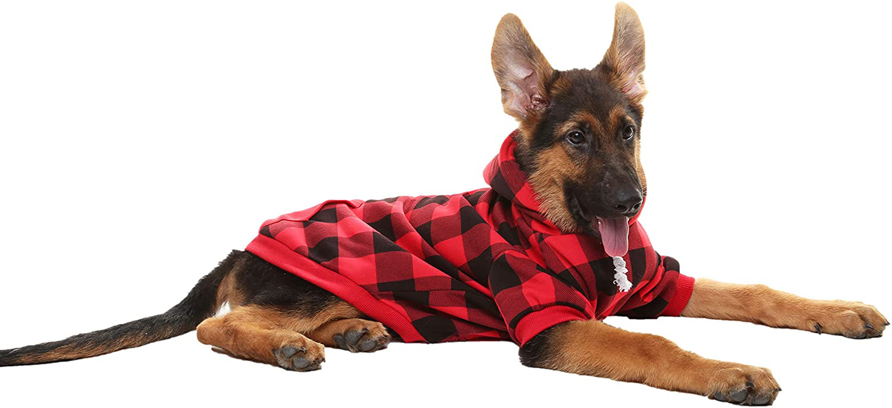 Plaid Dog Hoodie Pet Clothes Sweaters with Hat Animals & Pet Supplies > Pet Supplies > Dog Supplies > Dog Apparel Best4cat   