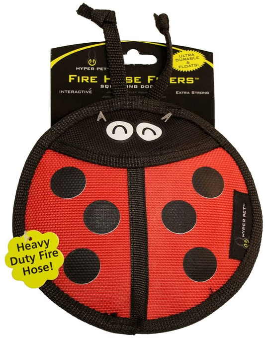 Hyper Pet Firehose Flyers Ladybug Durable Squeaky Dog Toy Animals & Pet Supplies > Pet Supplies > Dog Supplies > Dog Toys Hyper Pet   