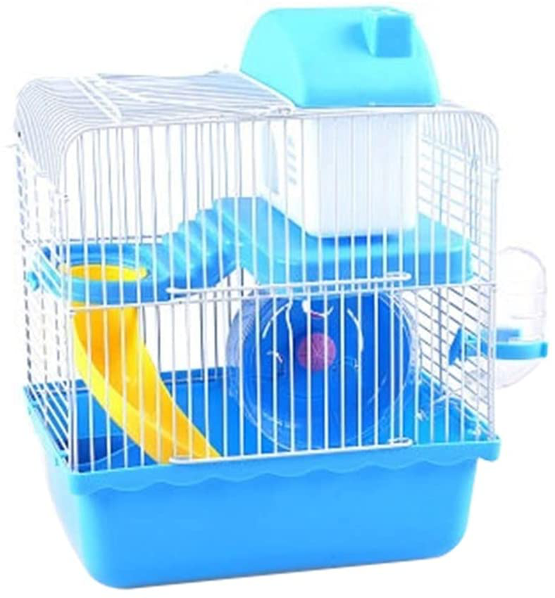 VOSAREA Hamster Cage Gerbil Haven Habitat Small Animal Cage Includes Play Slide Exercise Wheel Hamster Hide- Out Water Bottle (Light Blue) Animals & Pet Supplies > Pet Supplies > Small Animal Supplies > Small Animal Habitats & Cages VOSAREA   