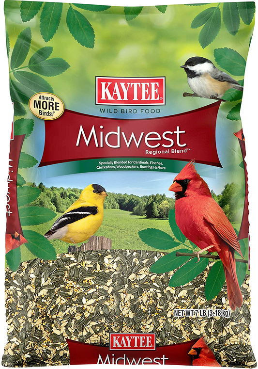 Kaytee Midwest Regional Wild Bird Blend, 7-Pound Bag Animals & Pet Supplies > Pet Supplies > Bird Supplies > Bird Food Kaytee 7 Pound (Pack of 1)  
